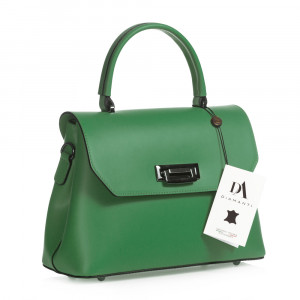 Geanta dama din piele naturala DiAmanti Cesara Verde